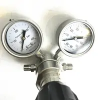 Regolabile di alta purezza gas regolatore di pressione con manometro