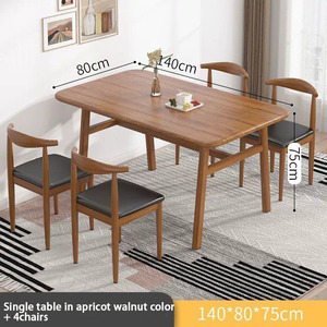 Venta Directa <span class=keywords><strong>de</strong></span> Fábrica, Mesa Más Vendida + 4 Sillas, Mesa <span class=keywords><strong>de</strong></span> <span class=keywords><strong>Comedor</strong></span> <span class=keywords><strong>de</strong></span> Madera Maciza para Uso Doméstico y Comercial - Product Image 4