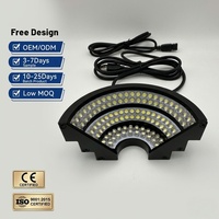 Source de lumière AOI demi-anneau pour caméra CCD AOI, éclairage LED pour la détection des rayures de surface