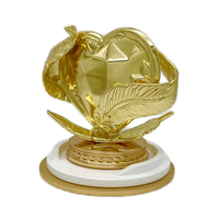 Trophées Métalliques Antiques Personnalisés Holywell, Artisanat de Fonderie, Technique de Placage Or, Finition Polie, Impression par Gravure