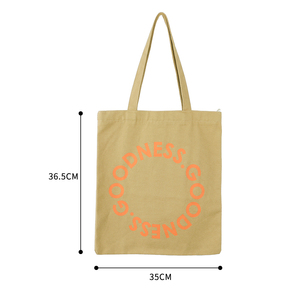 Customized Eco-Friendly Canvas Shopping Tote <b>Bag</b> with Custom Logo Outdoor Fashion Design <b>Medium</b> <b>Size</b> Handled - Product Image 5