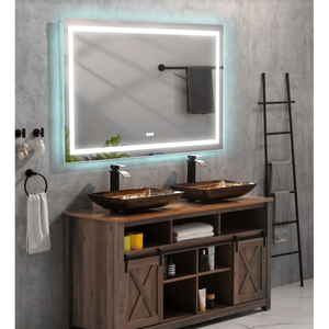DB 60 pulgadas. W X 36 pulgadas. H Frameless LED Single Bathroom Vanity Mirror Cristal pulido Baño Vanity LED Only Pickup - Product Image 6