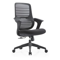 Chaise de bureau ergonomique moderne JOHOOFURNITURE, base 5 étoiles, matériau PP, dossier en maille, bureau à domicile, coussin épais confortable