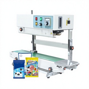 เครื่องซีลแบบต่อเนื่อง FR900 เครื่องซีลฟิล์มแนวตั้งแบบตั้งโต๊ะขนาดเล็กสำหรับชา ธัญพืช อาหารแมว ผลไม้อบแห้ง - Product Image 1