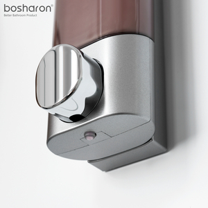 <span class=keywords><strong>Dispensador</strong></span> <span class=keywords><strong>de</strong></span> Jabón Manual <span class=keywords><strong>de</strong></span> Pared para Baño, 300 ml, para Champú y Acondicionador, <span class=keywords><strong>de</strong></span> Plástico ABS Plateado, para Hotel, Gel <span class=keywords><strong>de</strong></span> Ducha, Jabón para Lavandería - Product Image 2