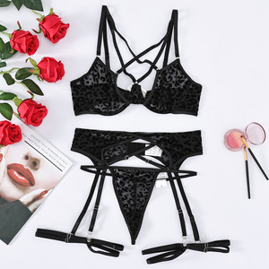 Lencería Sexy para Mujer, Lencería Transparente con Estampado de Leopardo Negro, Ropa Interior Transparente para Chicas - Product Image 6