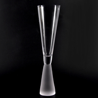 Copa de Vino Tinto de Cristal Transparente Soplado a Mano, Sin Plomo, con Tallo Largo, Sostenible, Reutilizable, Contemporánea, de Cristal, con Tallo Grueso