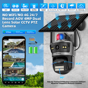 Hongglobal 4MP 24/7 kỷ lục aov thông minh không dây không có <span class=keywords><strong>wifi</strong></span> ngoài trời năng lượng mặt trời giám sát CCTV <span class=keywords><strong>Camera</strong></span> icsee không có 4G năng lượng mặt trời an ninh máy ảnh - Product Image 2