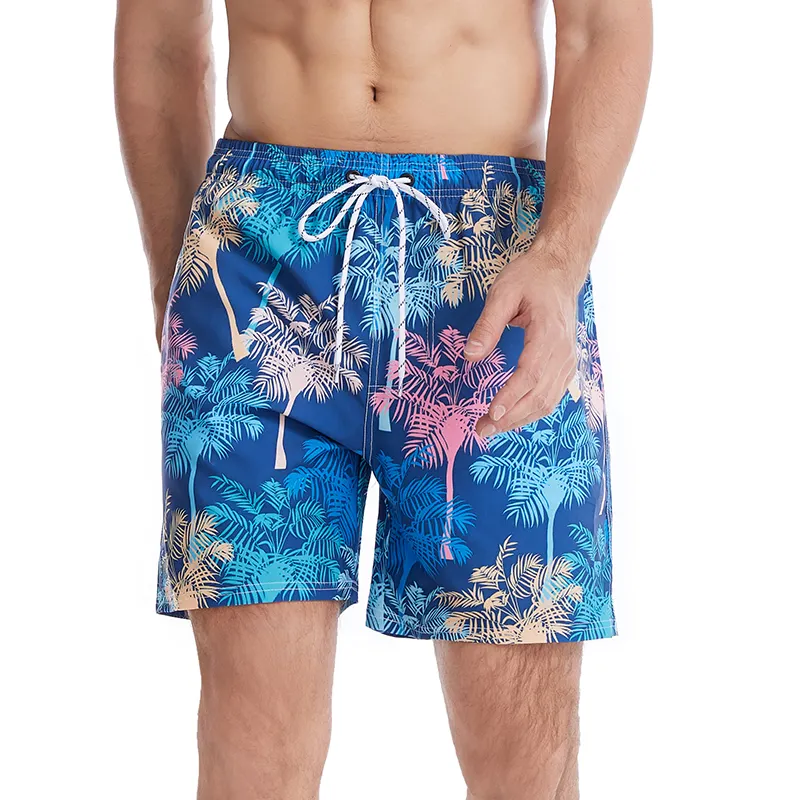 Factory Wholesale High Quality Colorful Printed Quick Dry Men's Swim Trunks Beach Shorts Beachwear Summer Swim Short