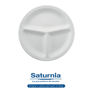 Assiette Napoli 3 compartiments Ø 27 cm Saturnia - Product Image 4