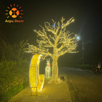ANPU Outdoor Weißer Ahorn LED-Weihnachtsbaum mit IP65-Schutzklasse und 50.000 Stunden Lebensdauer