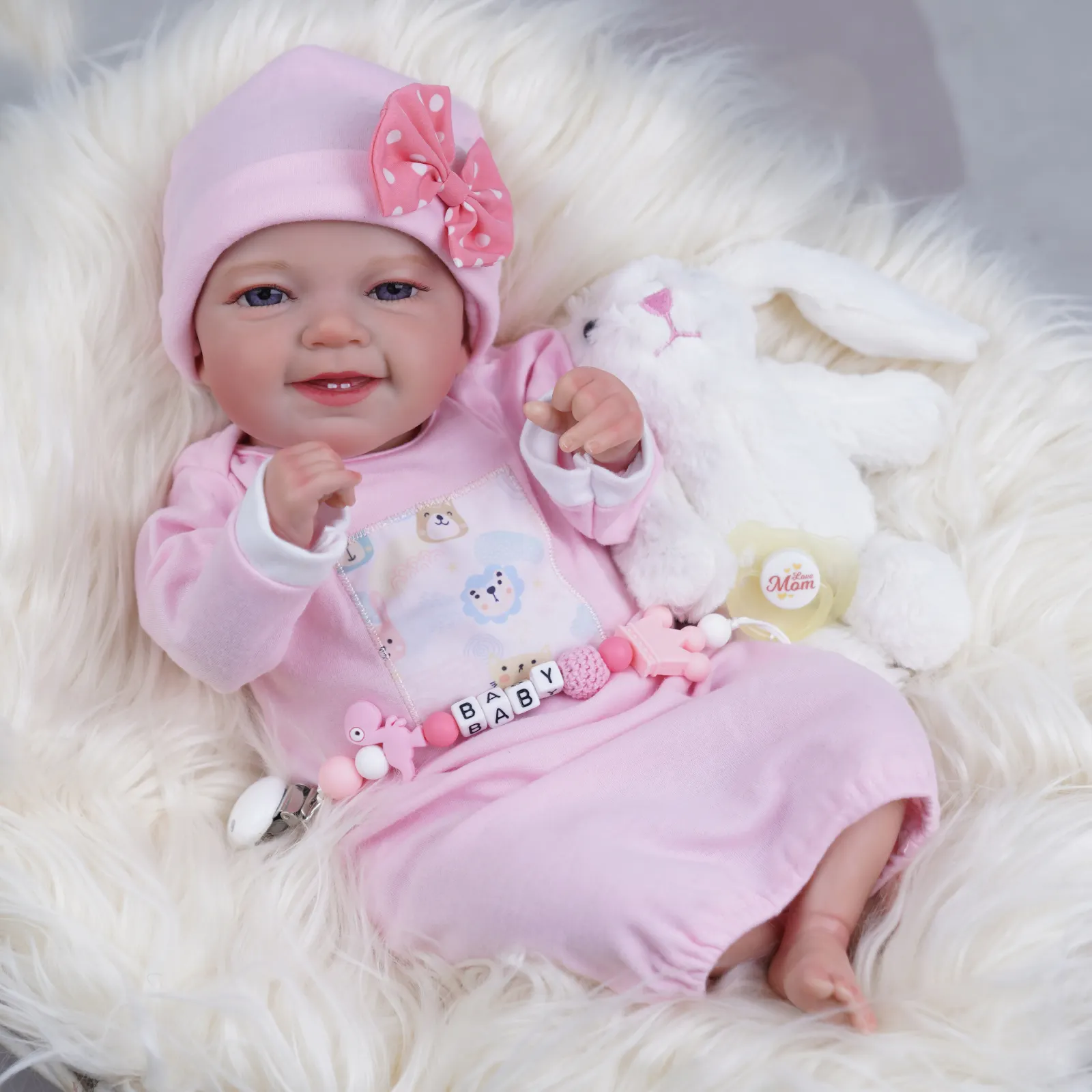 20 polegadas Realista Newborn reborn boneca de silicone Full Body Vinyl Vida Real reborn criança bonecas