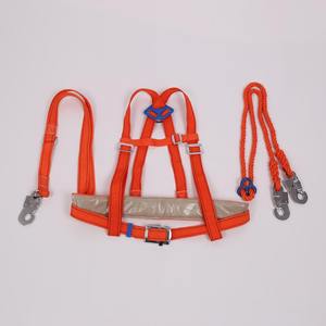 全身5点保護のオールラウンド安全帯、二重保険の落下防止電気工事士用安全ロープ - Product Image 4