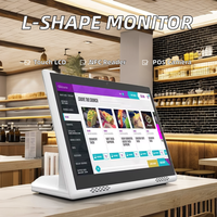 Pantalla Interactiva Todo en Uno en Forma de L de 10.1 Pulgadas para Negocios con Multitáctil, NFC/RFID y Cuatro Núcleos para Señalización Digital y Exhibición en Comercios