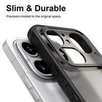Nouvelle coque semi-transparente givrée pour Nothing Phone 4A Pro, coque hybride fine antichoc en TPU et PC avec finition anti-traces de doigts
