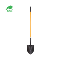 NPL260-2XL di bufala antiscivolo in fibra di vetro maniglia diritta lame seghettate ergonomiche scavando pala rotonda