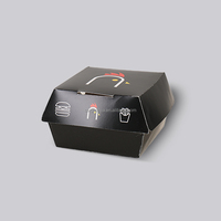 Caja de Papel para Envasado de Comida Rápida de Pollo Frito de Fábrica, Personalizable, para Papas Fritas y Hamburguesas