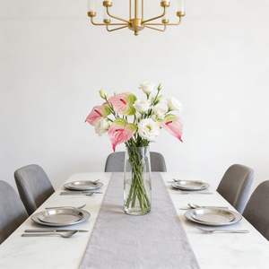 Venta al por Mayor de Fábrica, Flores Artificiales de Anturio con Tacto Real para Decoración del Hogar, Bodas, Fiestas, Acción de Gracias y Navidad - Product Image 6