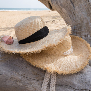 Wholesale Custom Logo Natural Raffia Seaside Summer Sunshade Large <strong>Straw</strong> Hat and <strong>Visor</strong> for Women for Outdoor &amp; Travel Scenes - Product Image 5