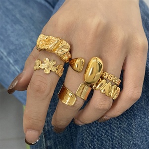 Anillo de Joyería Personalizado, Anillos de Acero Inoxidable Chapados en Oro Resistentes al Agua para Mujer - Product Image 4