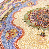 300x400cm Tapis de conception persane classique de haute qualité Tapis oriental en soie fait main rouge