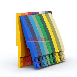 ईंट निर्माण भाग श्रृंखला 85970 ढलान घुमावदार 10x1 बिल्डिंग ब्लॉक के लिए बच्चों की ईंट बनाते हैं - Product Image 4