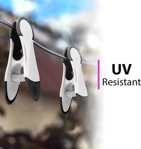 Pinces à <span class=keywords><strong>linge</strong></span> personnalisées colorées en plastique grand format, écologiques, à <span class=keywords><strong>ressort</strong></span>, pour sacs et vêtements, pour le salon - Product Image 1