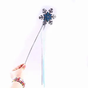 요정 지팡이 마술 스틱 귀여운 눈송이 소녀 파티 공주 선물 파티 스팽글 천사 의상 스타 지팡이