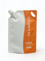 Pochette souple personnalisée avec bec verseur, sans BPA, anti-fuite, pour savon liquide, shampoing, gel douche, emballage de liquides de soins personnels