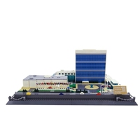 6219 Wange arquitectura bloques de construcción sede de las Naciones Unidas modelo ladrillos Moc City Streetview juguetes para niños