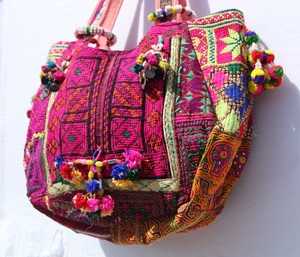 Newly Vintage Style Banjara <b>Bag</b> - Handmade Indian Tribal <b>Patchwork</b> Tote with Mirror Work Anniversary Gift for Her - Product Image 3
