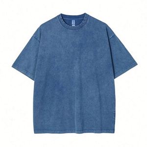 Design Loose Fit Graphic or Blank Options 230g Streetwear Style Cotton T-<b>Shirts</b> - Product Image 4