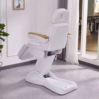 Lit de beauté électrique entièrement automatique Table faciale élévatrice pliable pour physiothérapie dans le salon ou la salle de sport en métal durable