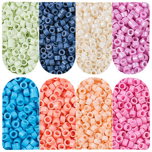 Perles de verre colorées de 2,5 mm pour broderie machine, perles de rocaille pour broderie informatisée, accessoires de vêtements DIY, vente en gros - Product Image 1