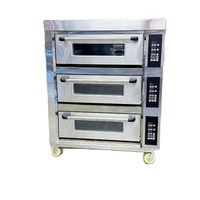 Oven Panggang 3 Dek 6 Loyang Rui Tai Commercial, Oven Baja Anti Karat dengan Kontrol Dek Independen untuk Toko Roti, Hotel, dan Dapur