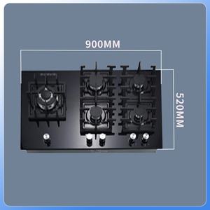 Fabricant Nouveau Design Zhongshan Nuoyi OEM Température Intérieure Verre Plaque de Cuisson Intégrée Cuisinière à Gaz à 5 Brûleurs Cuisinière - Product Image 2