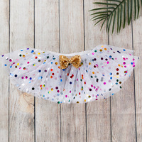 Jupe tutu à pois dorés pour enfants, modèle princesse, idéale pour la danse classique, jupe bouffante style gâteau, longueur mini, grandes tailles, nouveauté très demandée
