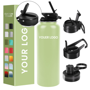 Triple Insulated 304 Single Wall Insulated Double Walled Custom Stainless Steel Water Bottle With Extra Sto - Product Image 2