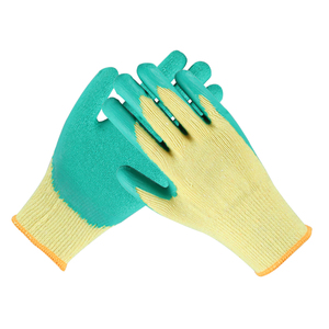 Protección Algodón Látex Recubierto Guantes Skid Guantes De - Product Image 4