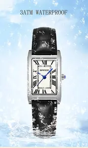 นาฬิกาคู่รัก SANDA 1150 รุ่นหรู สายหนังทนทาน หน้าปัดทรงสี่เหลี่ยม แสดงผลแบบอนาล็อก กันน้ำ เหมาะสำหรับเล่นกีฬา ลำลอง ธุรกิจ ทั้งผู้หญิงและผู้ชาย - Product Image 5