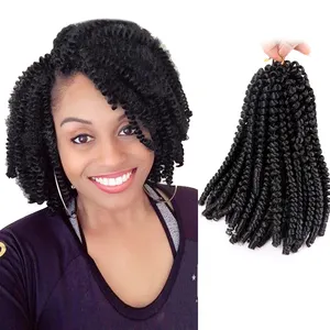 Großhandel Spring Twist 8 12 Zoll synthetische Häkel geflecht Verlängerung 613 lange Afro Leidenschaft Nubian Spring Twist Haar