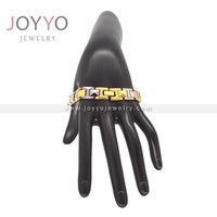 Bracelet à énergie quantique magnétique avec logo personnalisé Bracelet pour homme en acier inoxydable, or et argent