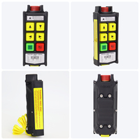 Télécommande compacte sans fil à 4 touches pour grue, simple vitesse, étanche IP67, anti-parasitage, arrêt d'urgence, AC/DC 36V-440V