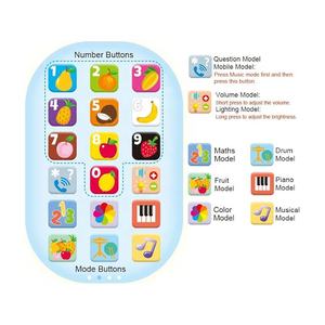 Juguete multifunción <span class=keywords><strong>para</strong></span> teléfono inteligente <span class=keywords><strong>para</strong></span> niños pequeños, aprendizaje de español, móvil, educativo temprano, recargable, electrónico, aprendizaje, juguete <span class=keywords><strong>para</strong></span> teléfono móvil - Product Image 4