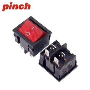 Pinch Kcd5 Rocker <b>Switch</b> 21X24mm 4 Pin 2 Position 6A 250V <b>Push</b> <b>Button</b> <b>Switch</b> - Product Image 1