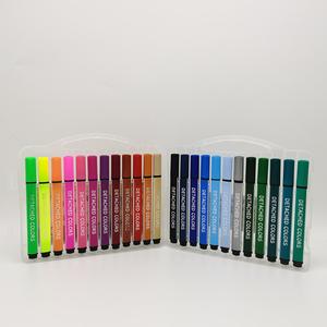 Stylo à pointe triangulaire en plastique, pointe en fibre, aquarelle, personnalisé, marqueur de graffiti pour enfants - Product Image 1