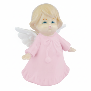 Angelo in Ceramica Personalizzabile di Colore Rosa, Dimensioni 6.5*5.2*9.9 - Product Image 2