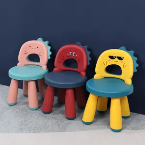 Cartoon Antiskid Kids Chair Elephant Plastic Resin Child Chair For Home And School