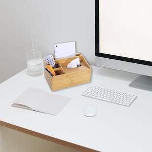 Vente en gros Boîte à mouchoirs en bambou Porte-serviettes en bois Organisateur en lin avec design fantaisie vintage Utilisation dans la <span class=keywords><strong>cuisine</strong></span> Formes carrées disponibles - Product Image 2