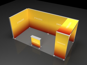 Backlit seg 10x20 triển lãm thương mại gian hàng trưng bày tường triển lãm gian hàng Triển Lãm Đứng dẫn hộp đèn để bán - Product Image 4